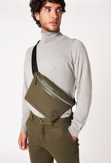 Olive Everyday Neoprene & Leather Belt Bag