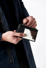 Cowhide Leather Zip-Top Card Holder